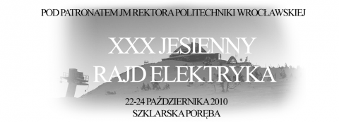 XXX Jesienny Rajd Elektryka - 22-24 października 201 - Szklarska Poręba